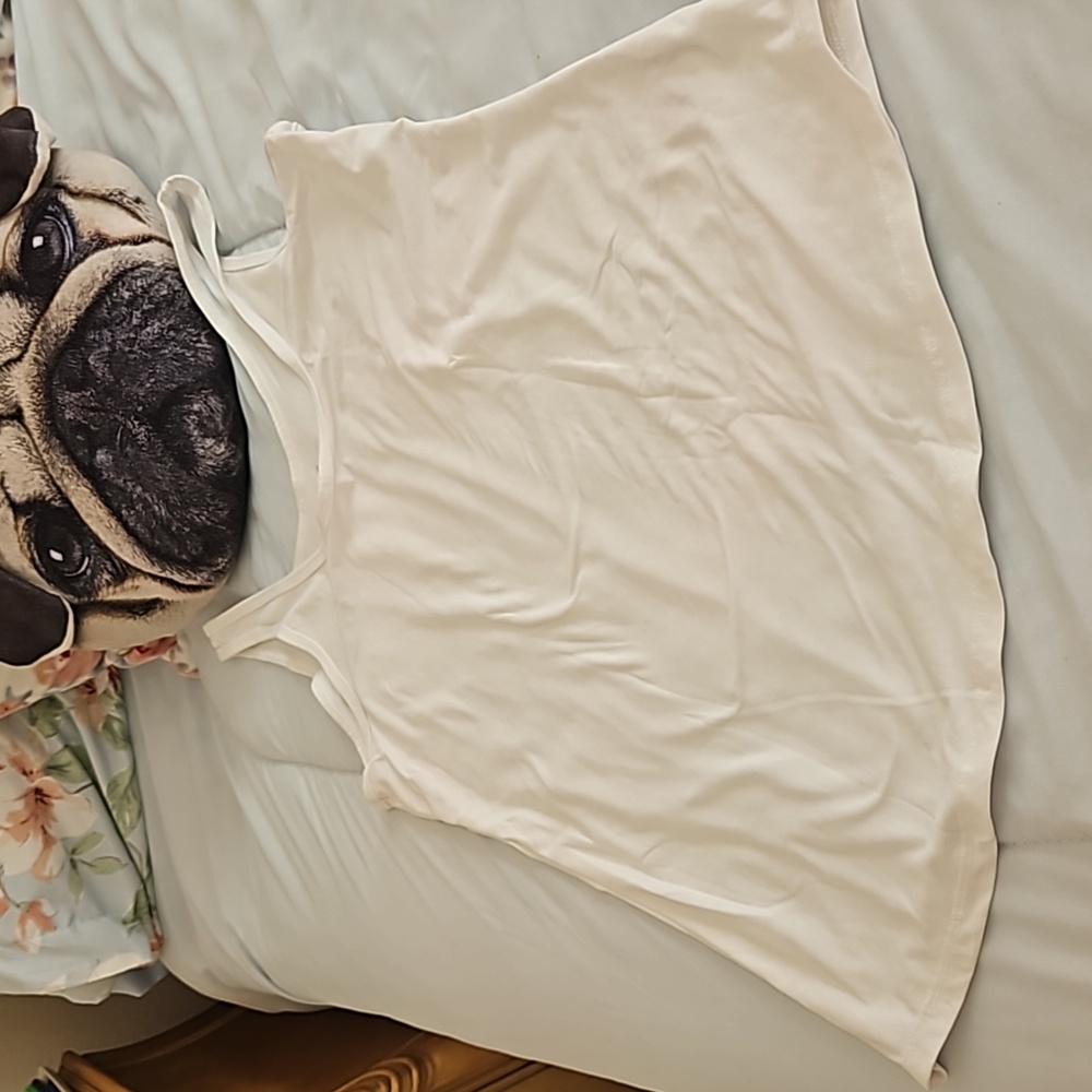 No Boundries white stretchy tank top or sleeping top XL